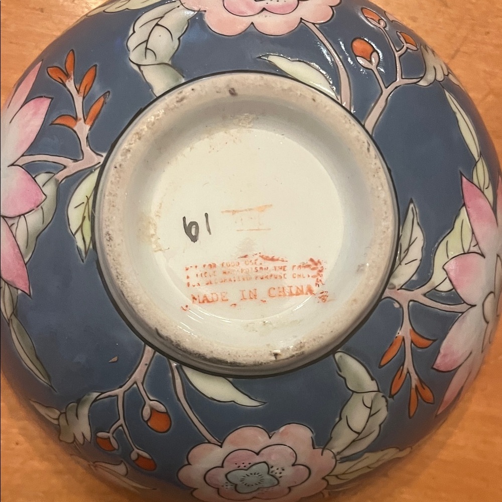 Artistic Floral Ceramic Bowl - Multicolor - Picture 2 of 4
